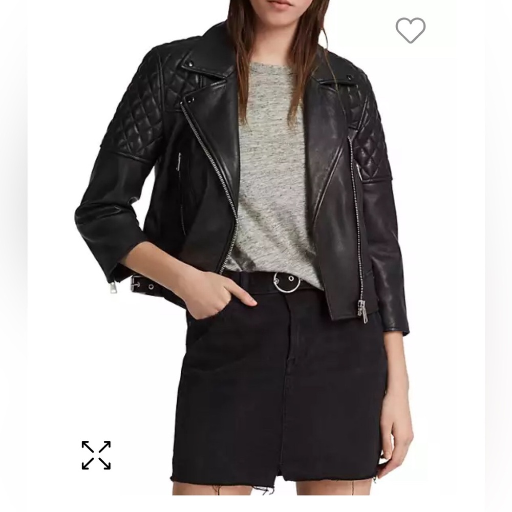 Allsaints leather biker jacket